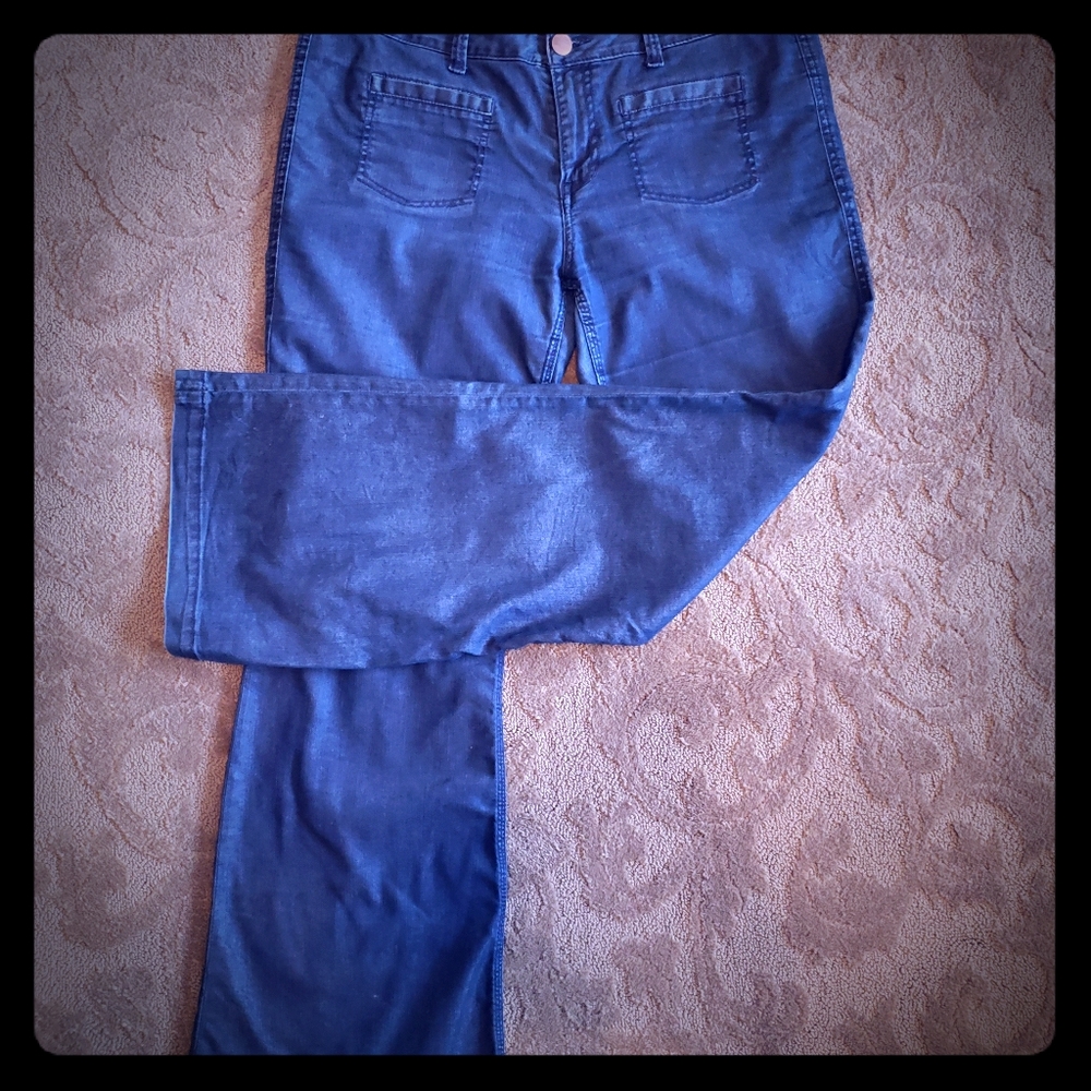 CAbi Wide Leg Trouser styleJeans, high waist, 14.